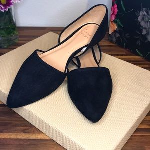 Becca pointed two piece ballet flats